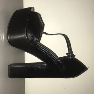 Black high heels